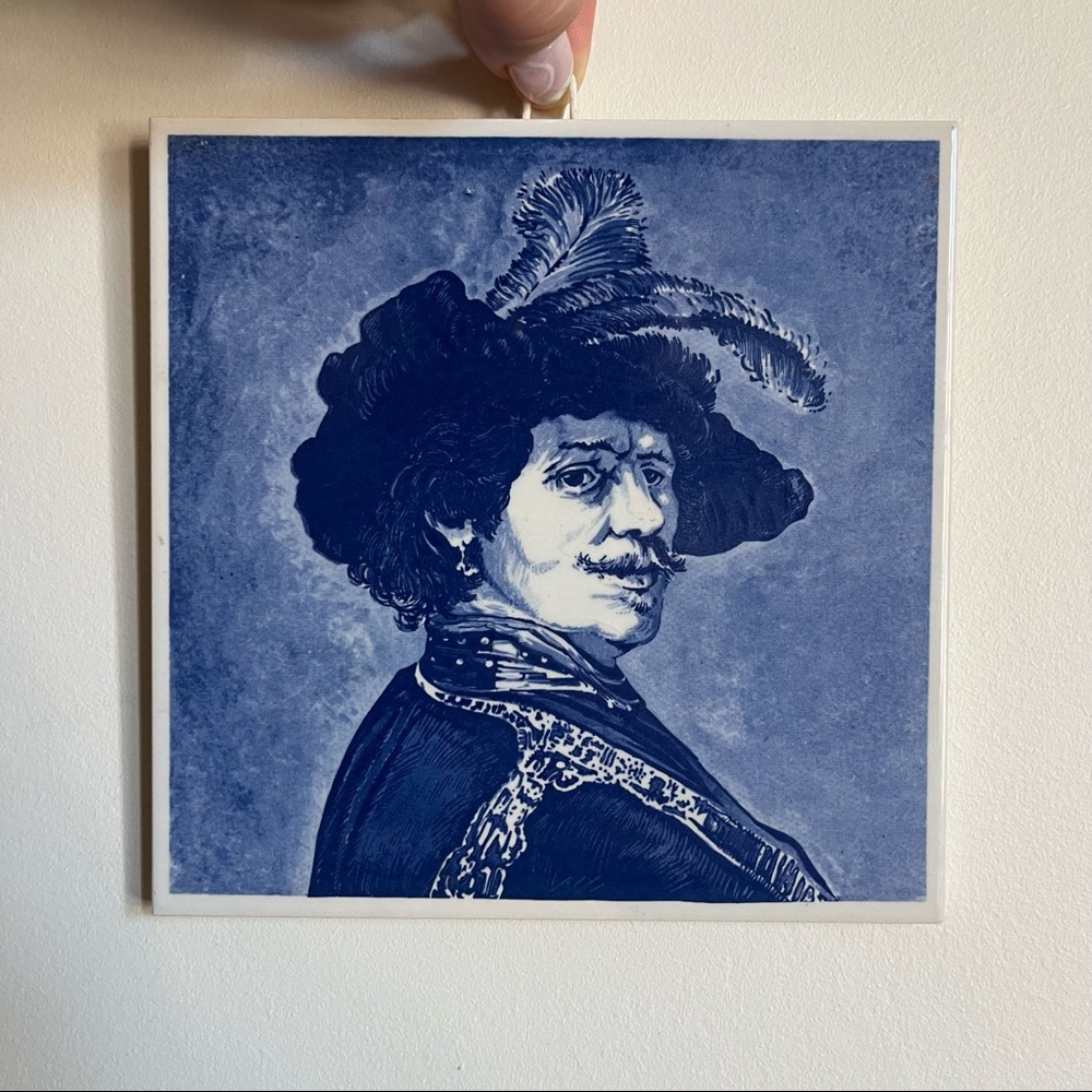 Vintage Rembrandt Tile Art
